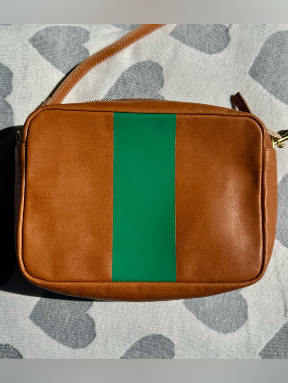 Clare V - Midi Sac with green stripe *NWOT*